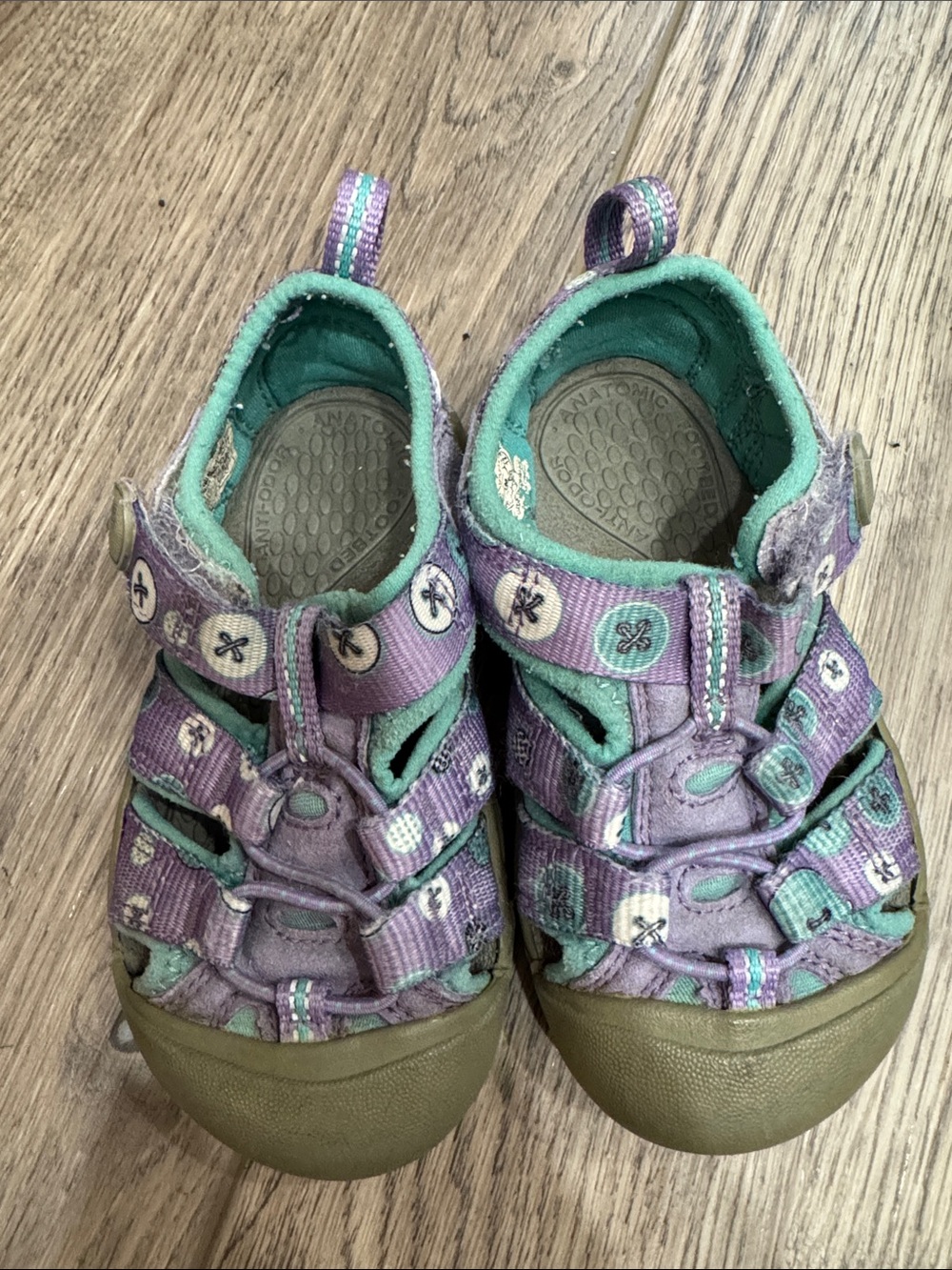 Keen Toddler Purple and Teal Closed-Toe Sandals
